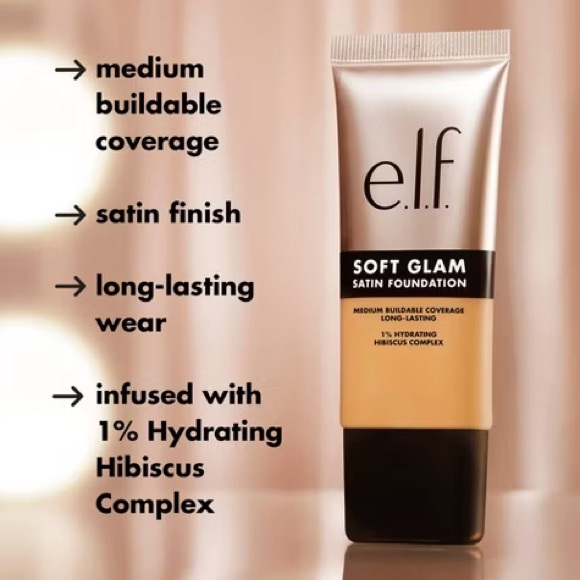 e.l.f. Soft Glam Satin Foundation 41 Tan Neutral - Picture 7 of 16